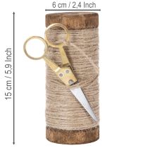 tételeket Fonalorsó díszes ollóval Ø6,5cm M15cm 2db Vintage stílusú