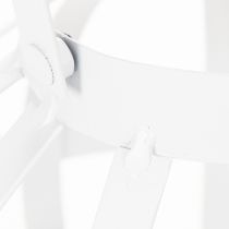 tételeket Kerti lámpa, fém és üveg, függő gyertyatartó, fehér, Ø18,5cm