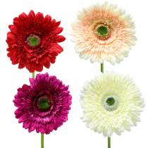 tételeket Mesterséges gerbera Ø10cm L62cm Különböző színekben