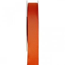 Ajándék és dekorációs szalag Narancssárga selyemszalag 25mm 50m