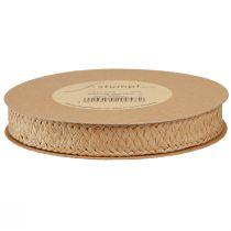 tételeket Ajándék szalag papír fonott natúr papír szalag 20mm 10m