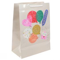 tételeket Ajándéktáska „Happy Birthday” születésnapi táska papír 26×14×36cm 2db