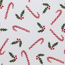 tételeket Karácsonyi ajándéktáska fogantyúval piros fehér 24×18×8cm 4db