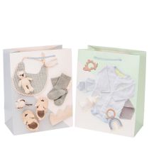 tételeket Ajándéktáska kisfiúknak - Ideális ajándéknak születéskor - 23 cm - 2 darab