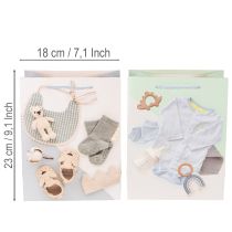 tételeket Ajándéktáska kisfiúknak - Ideális ajándéknak születéskor - 23 cm - 2 darab
