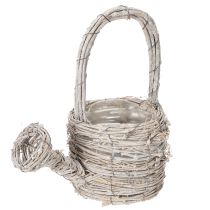 tételeket Dekoratív öntözőkanna ízléses szőtt dizájnnal elegáns otthoni dekorációhoz, 26 cm