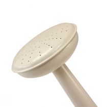 tételeket Vintage fém öntözőkanna, krémfehér, dekoratív és funkcionális, szárított és művirágoknak való ültető, beltéri öntözőkanna, 26 cm magas, 5 literes