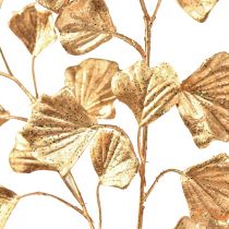 tételeket Gingko ág dekoratív műnövény bronz csillám 84cm
