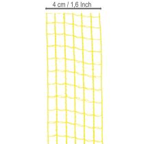 tételeket Sárga hálós szalag, 4,5 cm, ajándék szalag kreatív dekorációhoz