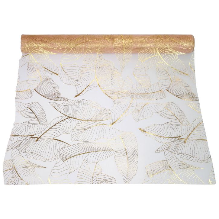 tételeket Asztali futó őszi asztali futó levéldísz narancssárga arany 48x450cm