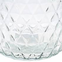 Dekoratív üveg gyémánt üvegváza átlátszó virágváza 2db