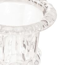 tételeket Üvegváza kis váza talppal átlátszó retro Ø11cm H14cm