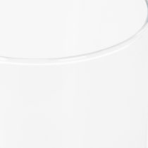 tételeket Magas üvegváza, egyszerű üveghenger virágvázaként vagy díszüvegként, 20 cm