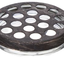 tételeket Üvegpalack fémkosárban, ideális dekoráció a nappaliban, 20 cm