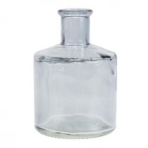 Üvegváza patika palackok dekoratív üveg dekoratív váza színezett Ø7cm 6 db