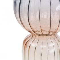 tételeket Üvegváza Deco Váza Kék Barna Clear Mini Váza Ø8cm H17cm