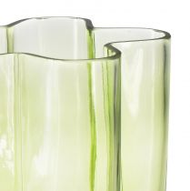 tételeket Üvegváza zöld váza virág dekoratív váza Ø15cm H20cm