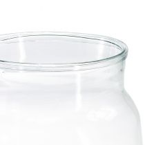 tételeket Üvegváza kúpos virágváza nagy üvegdísz H23cm Ø19cm