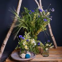 tételeket Üvegváza bordázott vázaüveg Ø7,5cm H9cm 4db