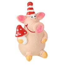 tételeket Lucky Pig Dekoratív Malac Szerencsemedve Medálokkal 5cm 6db