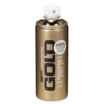 tételeket Arany króm hatású dekor spray festék, Montana dobozok 400ml