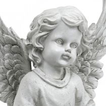 Sír Angyal Angyal figura Madárfürdő Sírdísz H26cm