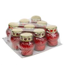 tételeket Sír könnyű üveggolyó Ø7,5cm H10cm 9 db