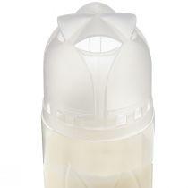 tételeket Sírgyertya fehér heti égő ICP komposztálható H24cm