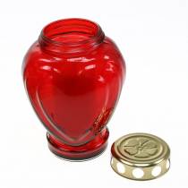 tételeket Sír világos szív piros 11,5 cm x 8,5 cm H17,5 cm 4 db