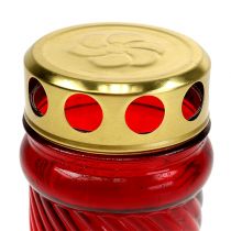 tételeket Sír világos üveg piros Ø6cm H10,5cm 1 db