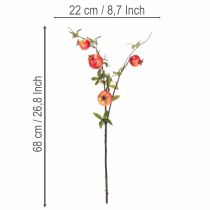 tételeket Mesterséges gránátalmaág gyümölcságként asztaldísznek, 68cm