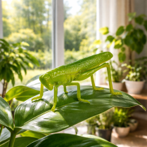 tételeket Szöcske zöld 11cm 1 db