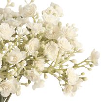 tételeket Gypsophila mesterséges babalevegő fehér csokorban 23cm 12db