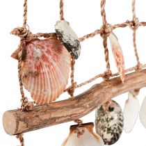tételeket Függesztett dekorációs tengeri halászháló dekorációs kagylók 50x32cm