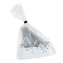 tételeket Fehér, 18x60 mm-es függőcímkék fémdróttal, időjárásálló, ideális virágkötészethez és ajándékok címkézéséhez, 250 darab