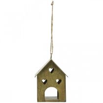 tételeket Karácsonyi fogas fém ház vintage gold H9,5cm 3db