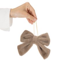 tételeket Dekoratív plüss masni akasztóval, 16 cm, 3 darab
