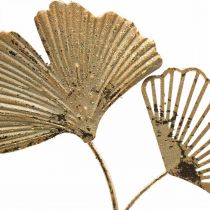 tételeket Ginkgo díszes arany akasztók, vintage fém dekoráció, Ø16cm, 3 db-os szett, fali dekoráció