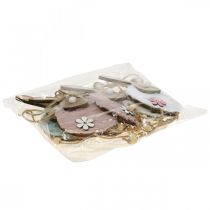 tételeket Akasztós nyuszik dekoratív fogas Húsvéti fa plüss 26×7×2cm 6 db