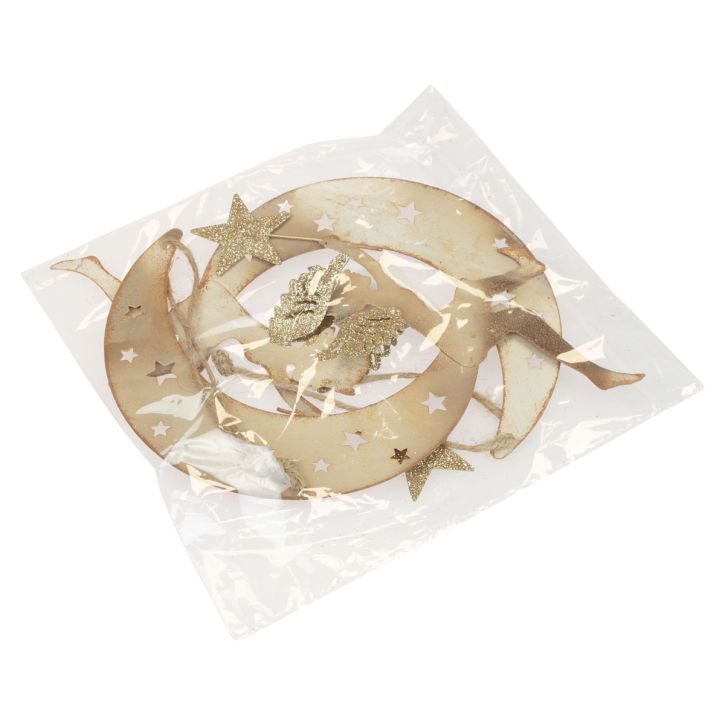 tételeket Angyal medál csillag karácsonyi dekoráció függesztéséhez H19cm 2 db