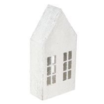 tételeket Miniatűr házak belsőépítészethez és hangulathoz, nagyon dekoratív, időtlen dizájn otthonra, 14 cm, 4 darab