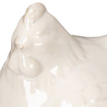 tételeket Csirkefigura, fényes mázzal, modern lakberendezésbe, 17 cm, 2 darab