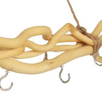 tételeket Bohém stílusú, fából készült köteges kampósínes fali dekoráció sokoldalú felhasználásra