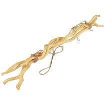 tételeket Bohém stílusú, fából készült köteges kampósínes fali dekoráció sokoldalú felhasználásra