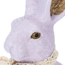 tételeket Húsvéti nyuszi dekoratív figura masnival, stílusos húsvéti dekoráció otthonra, 27 cm