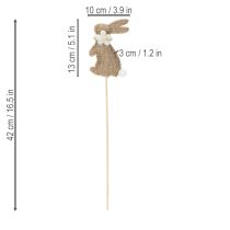 tételeket Húsvéti nyuszi díszfigura tavaszi dekorációhoz és ünnepi kiegészítőkhöz, 42 cm, 8 darabos