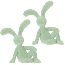 tételeket Húsvéti nyuszi dekoratív figura stílusos lakberendezéshez és húsvéti dekorációhoz, 22 cm, 2 darab
