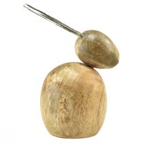 tételeket Nyuszik dekoráció fa fém ezüst húsvéti 12,5x14x16,5cm