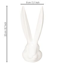 tételeket Dekoratív nyúlfej figura, stílusos húsvéti dekoráció modern nappalikba, 22 cm