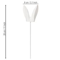 tételeket Nyuszifülek ünnepi húsvéti ünnepségekre és dekorációkra, 28 cm, 8 darab